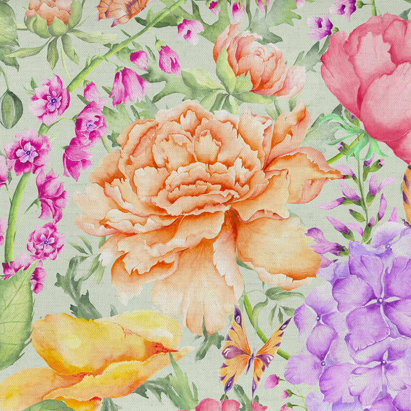 Idalia Fabric / Sage - Just Fabrics