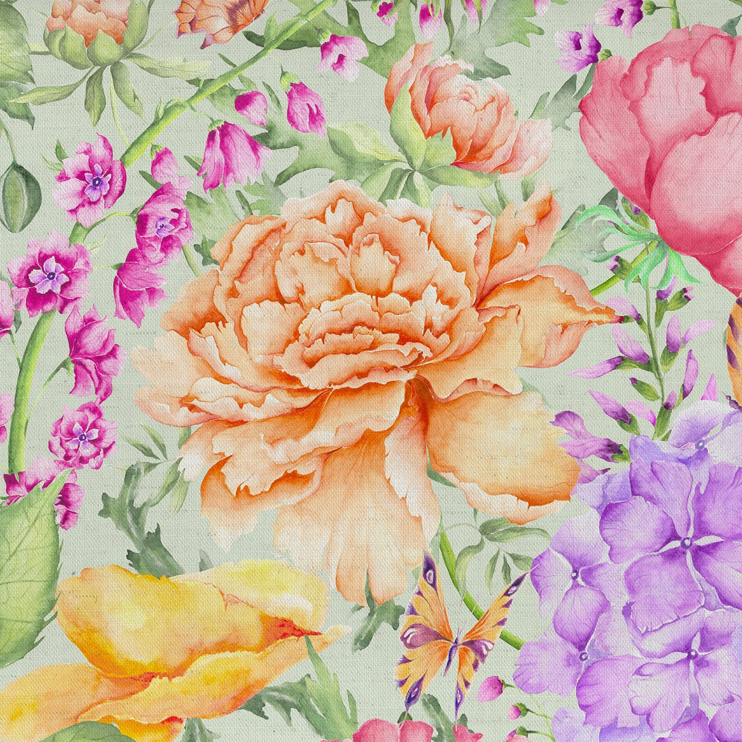 Idalia Fabric / Sage - Just Fabrics