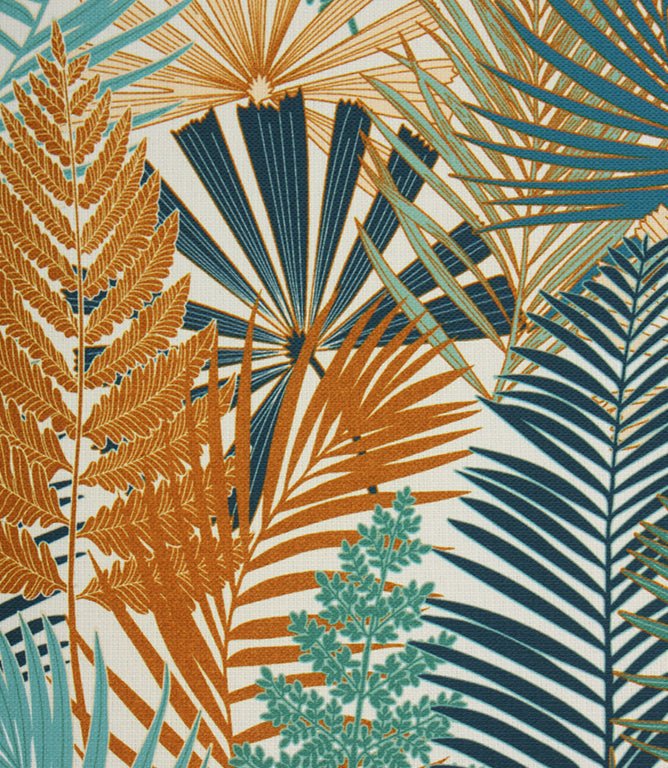 Fern Outdoor Fabric / Blue - Just Fabrics