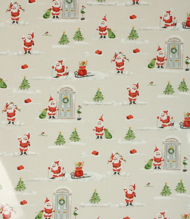 Festive Scene PVC Fabric / Multi - Just Fabrics