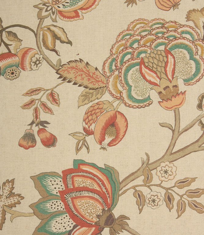 Jacobean Fabric / Stucco - Just Fabrics