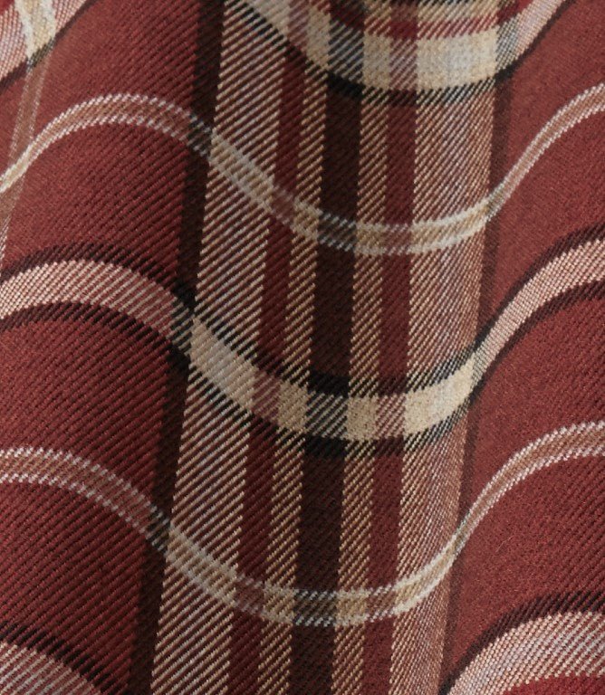 Braemar FR Fabric / Wine - Just Fabrics