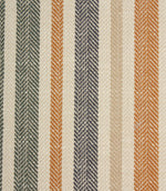 Bourton Stripe Fabric / Burnt Orange - Just Fabrics