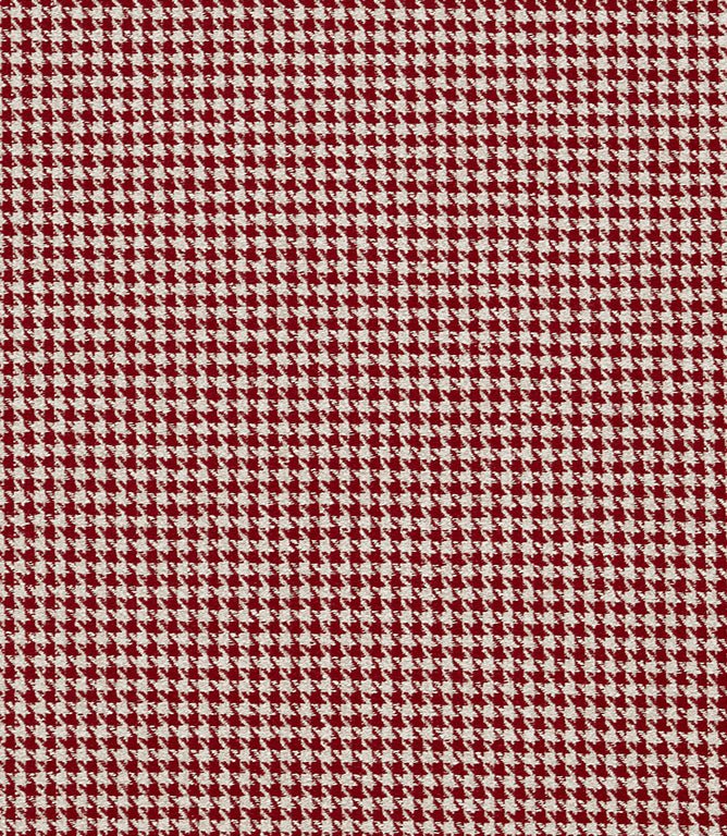 Houndstooth FR Fabric / Garnet - Just Fabrics