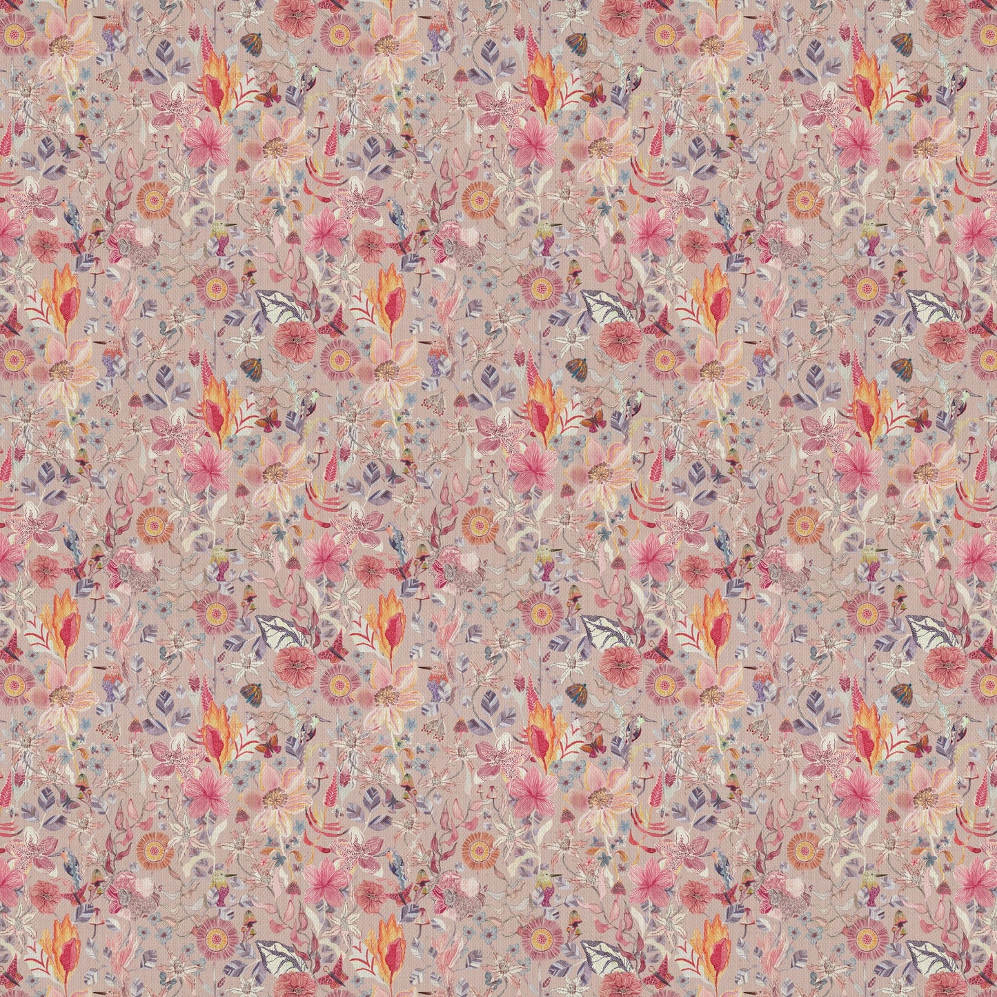 Primrose Fabric / Blush - Just Fabrics