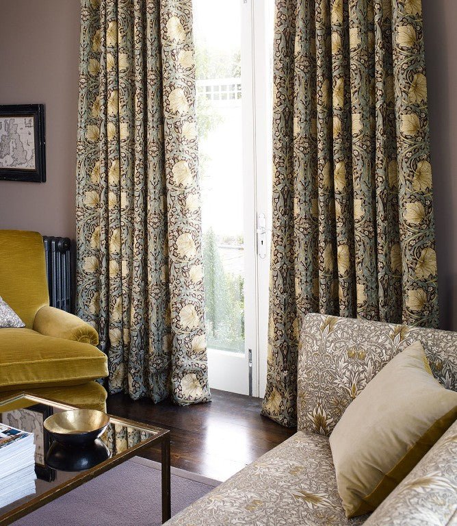 Pimpernel Fabric / Indigo / Hemp - Just Fabrics