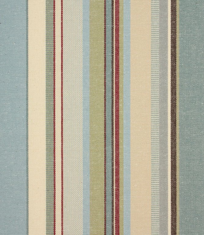 Falmouth Stripe Fabric / Sage - Just Fabrics