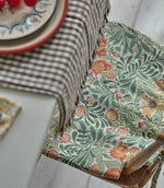 Bower Fabric / Bough's Green / Rose - Just Fabrics