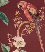 Enchanted Garden Fabric / Damson - Just Fabrics