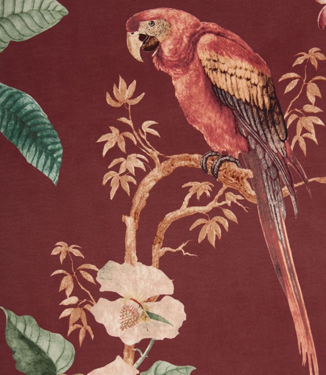 Enchanted Garden Fabric / Damson - Just Fabrics