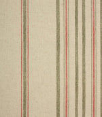 Thomas Stripe Fabric / Red - Just Fabrics