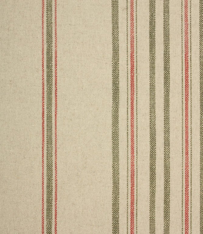 Thomas Stripe Fabric / Red - Just Fabrics