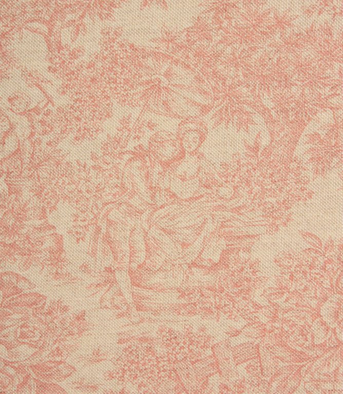 Zen Toile Fabric / Red - Just Fabrics