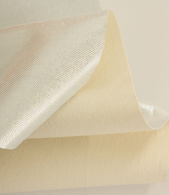 Superior Thermal Energy Reflecting Lining Fabric / Pale Ivory / Silver - Just Fabrics