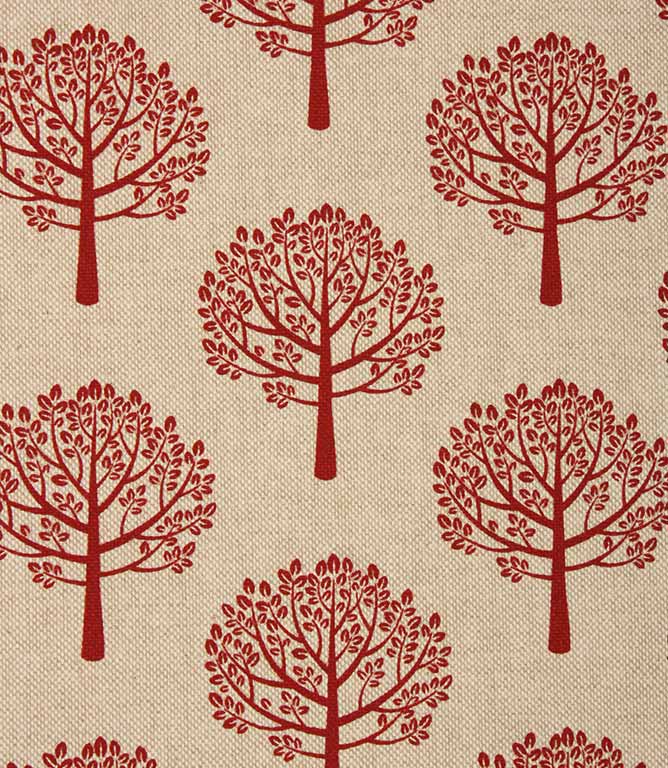 Spruce Fabric / Red - Just Fabrics