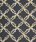 Hedgerow Tile Fabric / Indigo - Just Fabrics