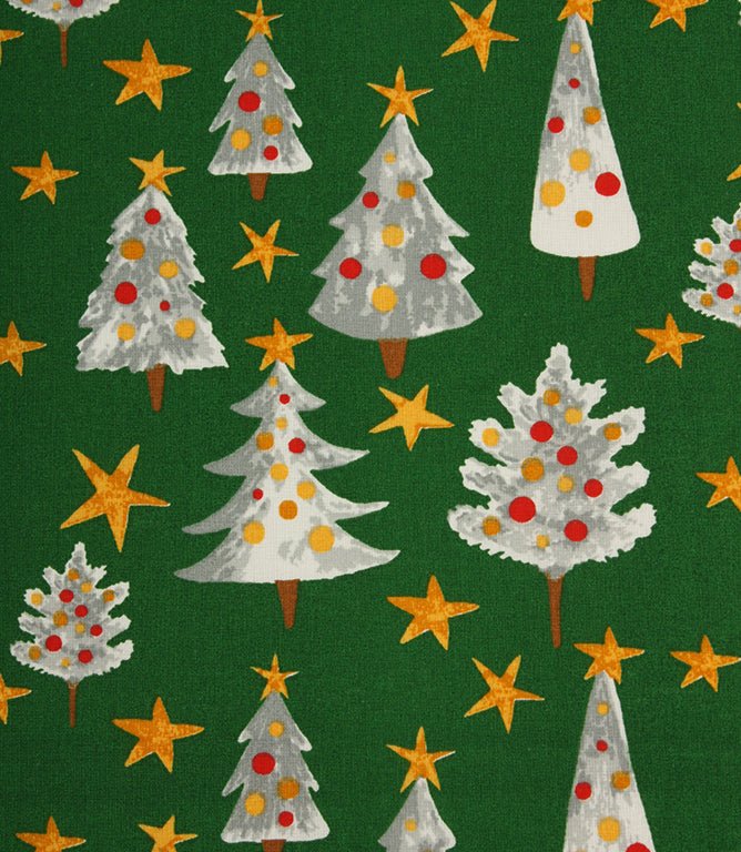 Festive Spruce Fabric / Green - Just Fabrics