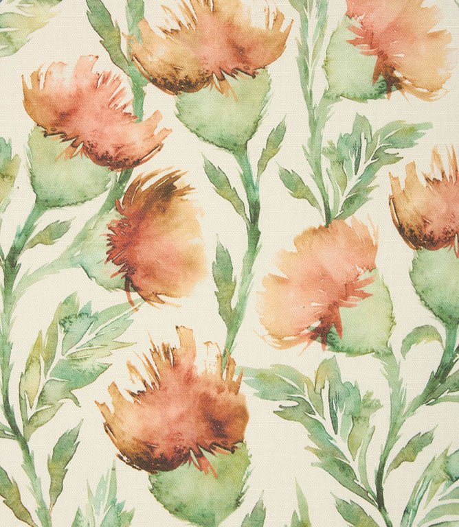 Ettrick Fabric / Rust / Cream - Just Fabrics