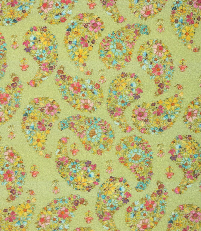 Rafiya Lomond Fabric / Summer / Pistachio - Just Fabrics
