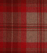 Lewis Wool Fabric / Cranberry - Just Fabrics