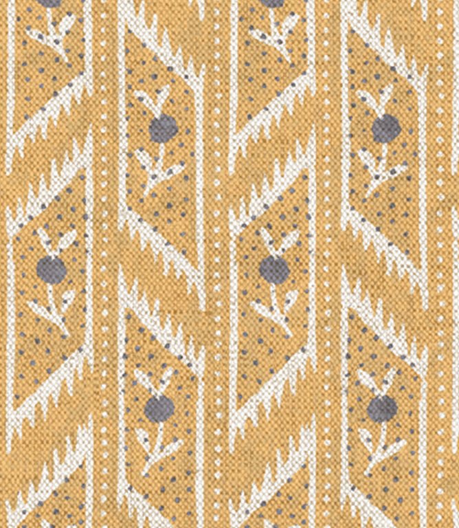 Meadow Path Fabric / Ochre - Just Fabrics