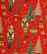 Nutcracker Noel Fabric / Red - Just Fabrics