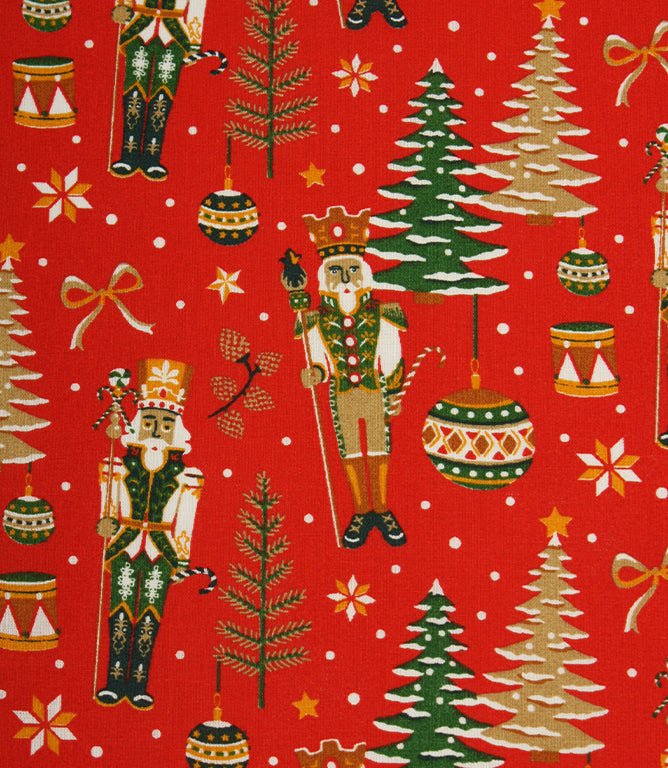 Nutcracker Noel Fabric / Red - Just Fabrics