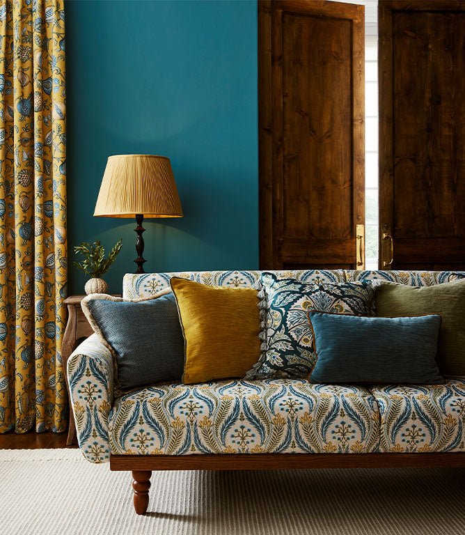 Arabesque FR Fabric / Dark Coral - Just Fabrics