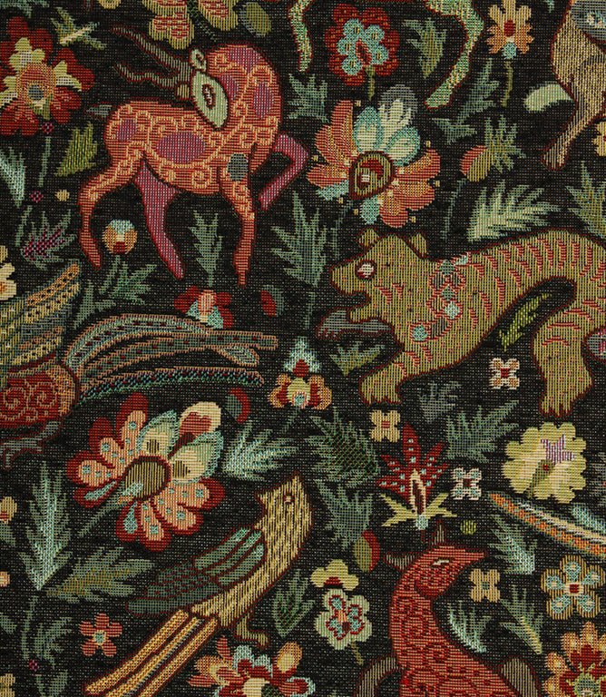JF Tapestry Fabric / Black - Just Fabrics