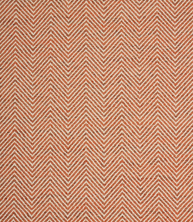 Kingham Herringbone Fabric / Terracotta - Just Fabrics