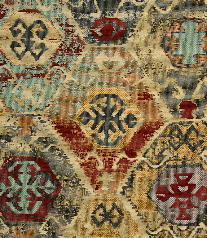 Mayan Fabric / Ochre - Just Fabrics