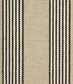 Ludlow Stripe Fabric / Black - Just Fabrics