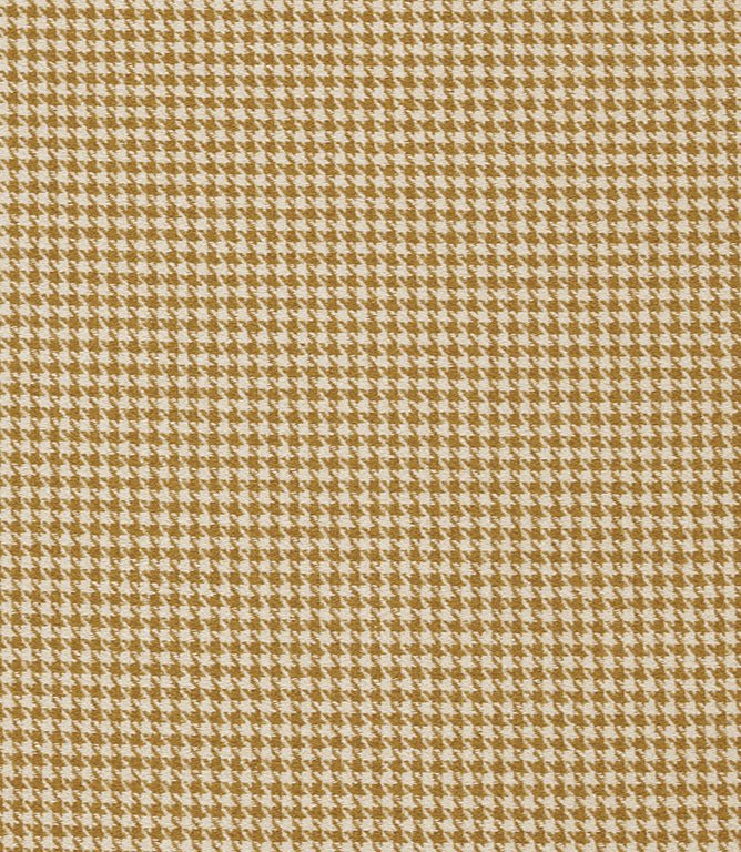 Houndstooth FR Fabric / Mustard - Just Fabrics