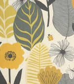 Blooma Fabric / Saffron - Just Fabrics