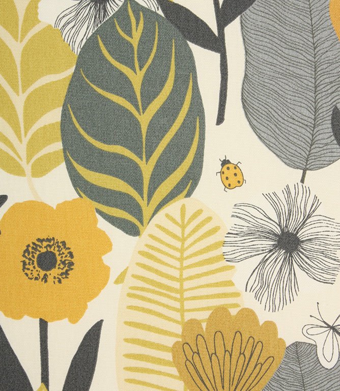 Blooma Fabric / Saffron - Just Fabrics