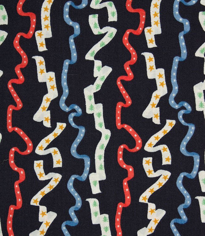 All Wrapped Up Fabric / Navy - Just Fabrics