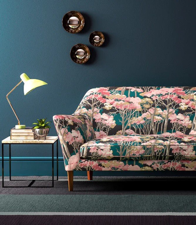 Arboreal Fabric / Cerise - Just Fabrics