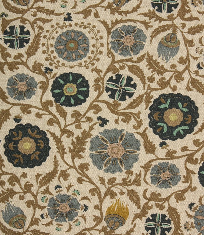 Hinton Fabric / Blue - Just Fabrics