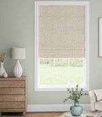 Hazel Damask Fabric / Linen - Just Fabrics