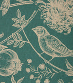 Olivia Fabric / Teal - Just Fabrics