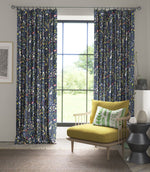 Garden of Eden Fabric / Midnight - Just Fabrics