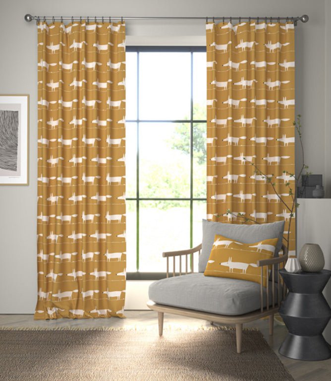 Midi Fox Fabric / Chai - Just Fabrics