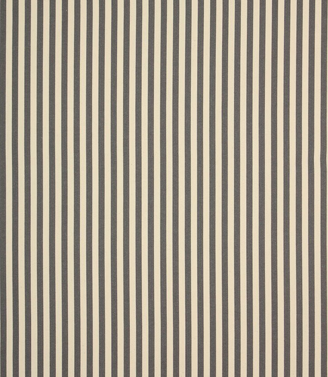 Cotswold Ticking Fabric / Grey - Just Fabrics