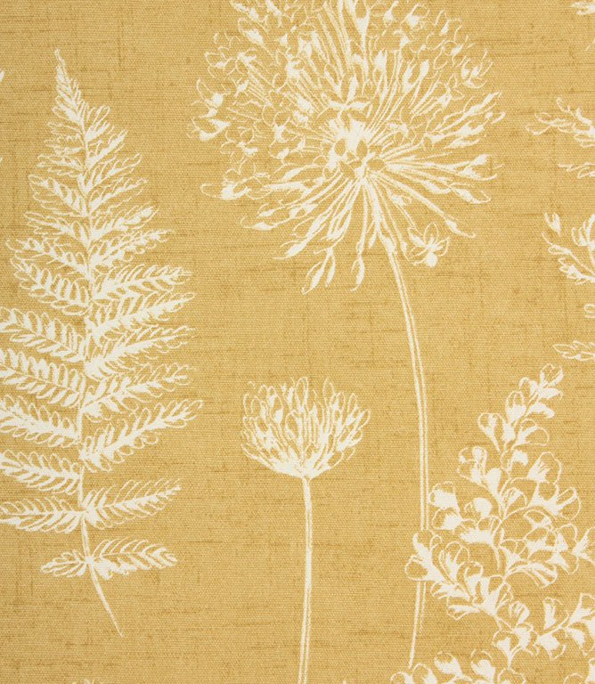 Chervil Fabric / Mustard - Just Fabrics