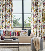 Llenya Fabric / Cerise / Harbour / Saffron - Just Fabrics