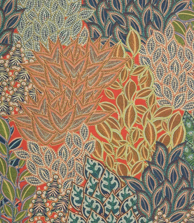 Agave Rainforest Fabric / Jewel - Just Fabrics