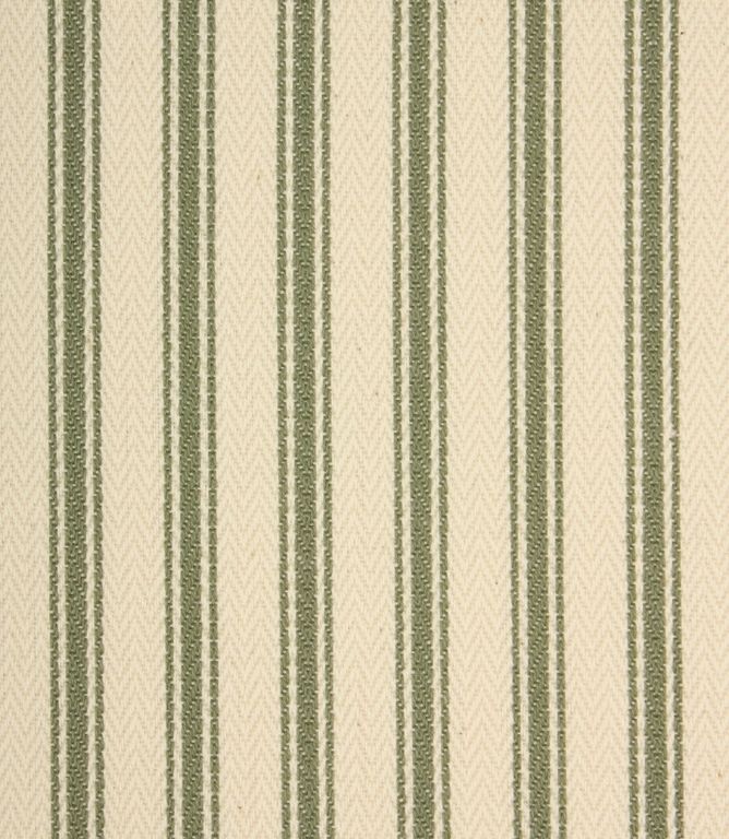 JF Ticking Fabric / Sap Green - Just Fabrics