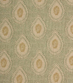Evie Fabric / Soft Gold / Apple Green - Just Fabrics