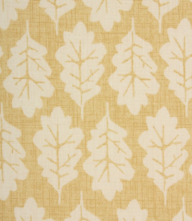 Oak Leaf Fabric / Ochre - Just Fabrics