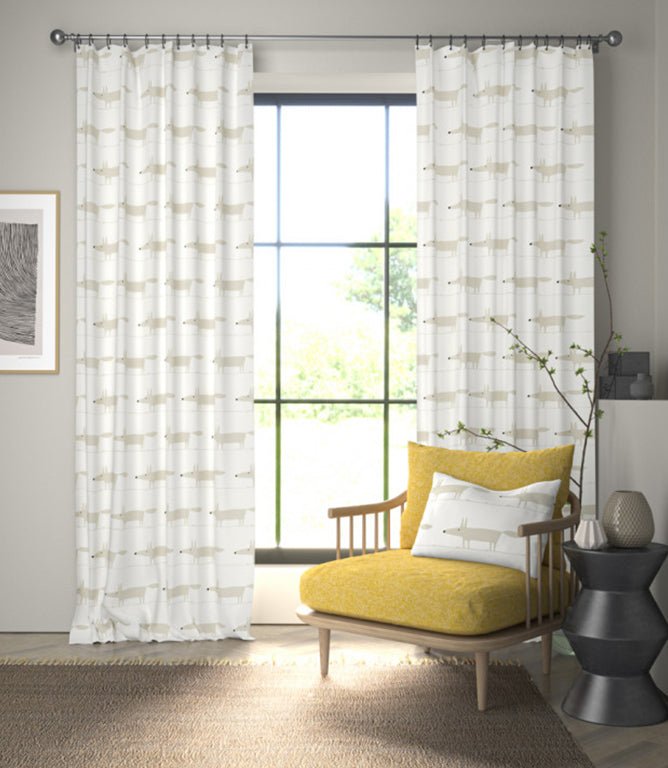 Midi Fox Fabric / Snow - Just Fabrics